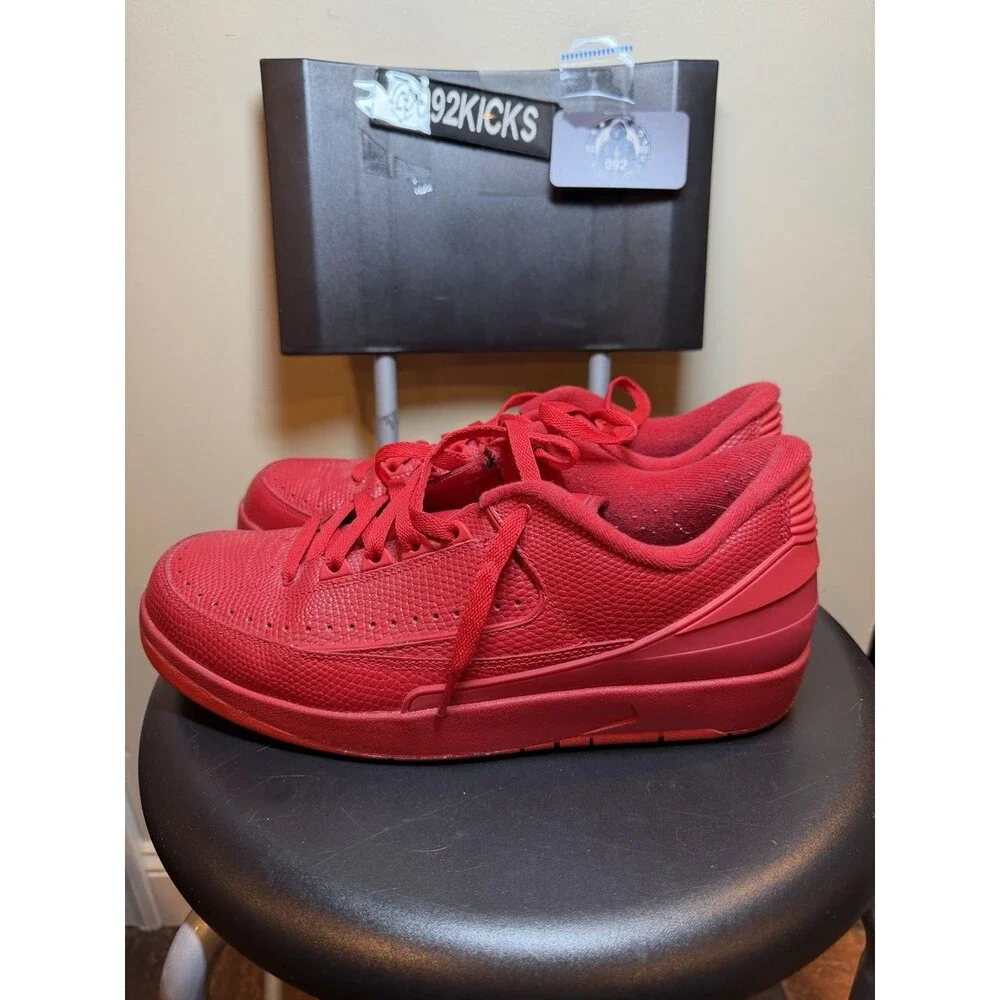 Nike Air Jordan 2 Retro Low Gym Red Size 10.5 Mens Used Clean No Box